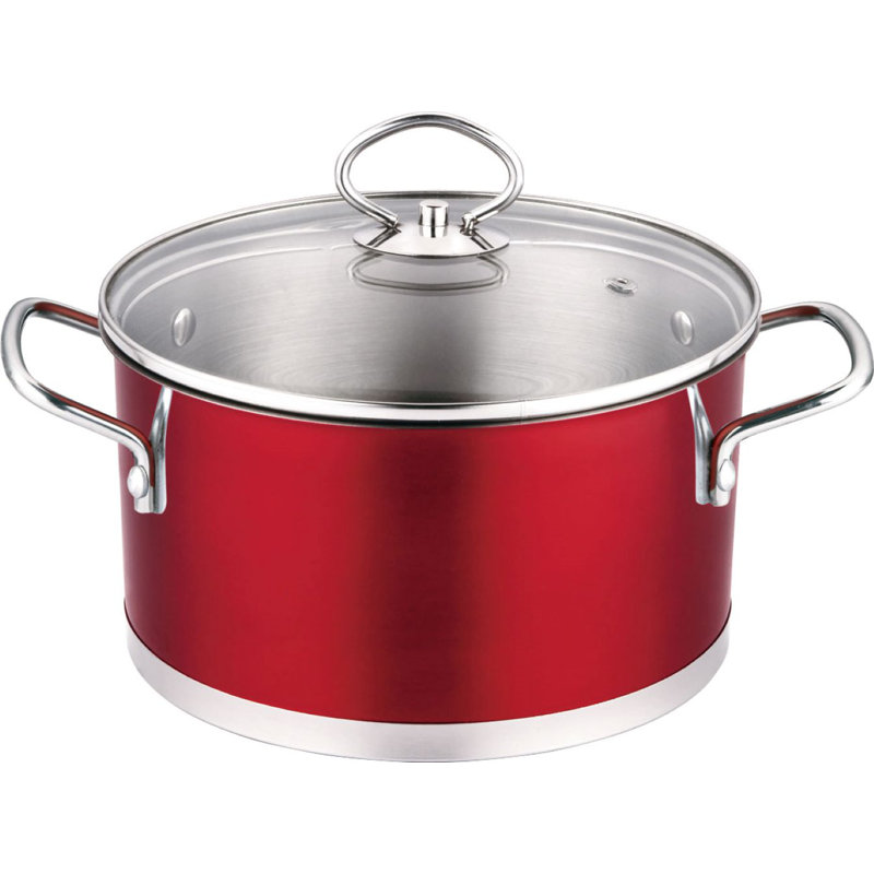 Prime Cook 3qt. NonStick Stainless Steel Soup Pot with Lid & Reviews